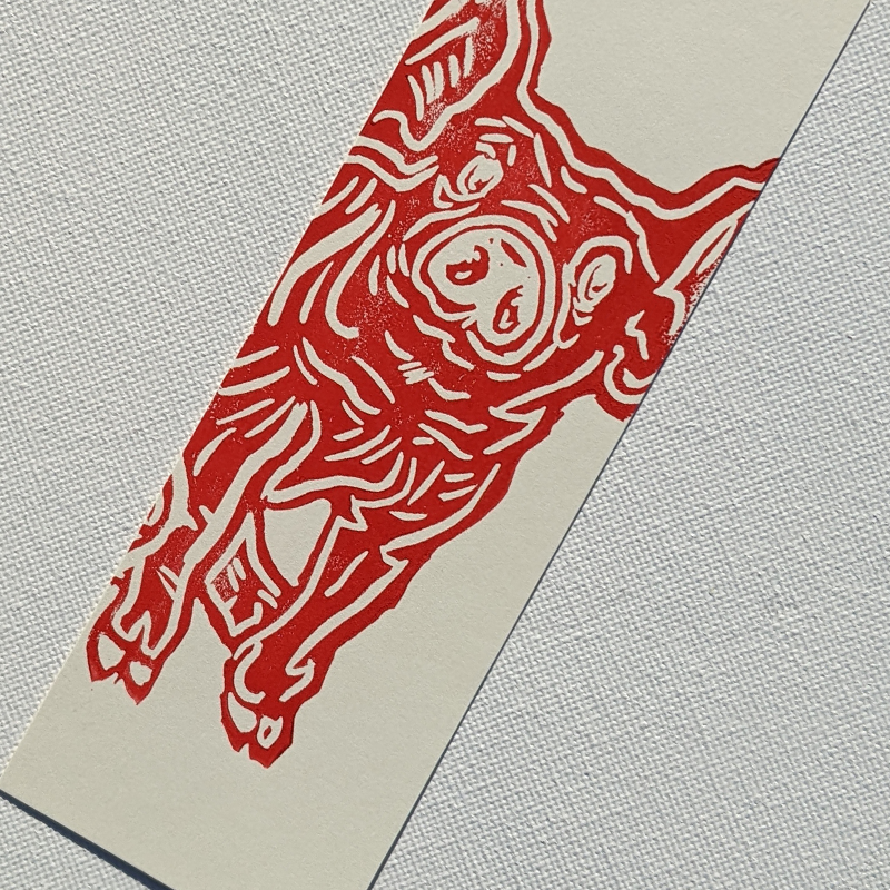 Red Pig Bookmark